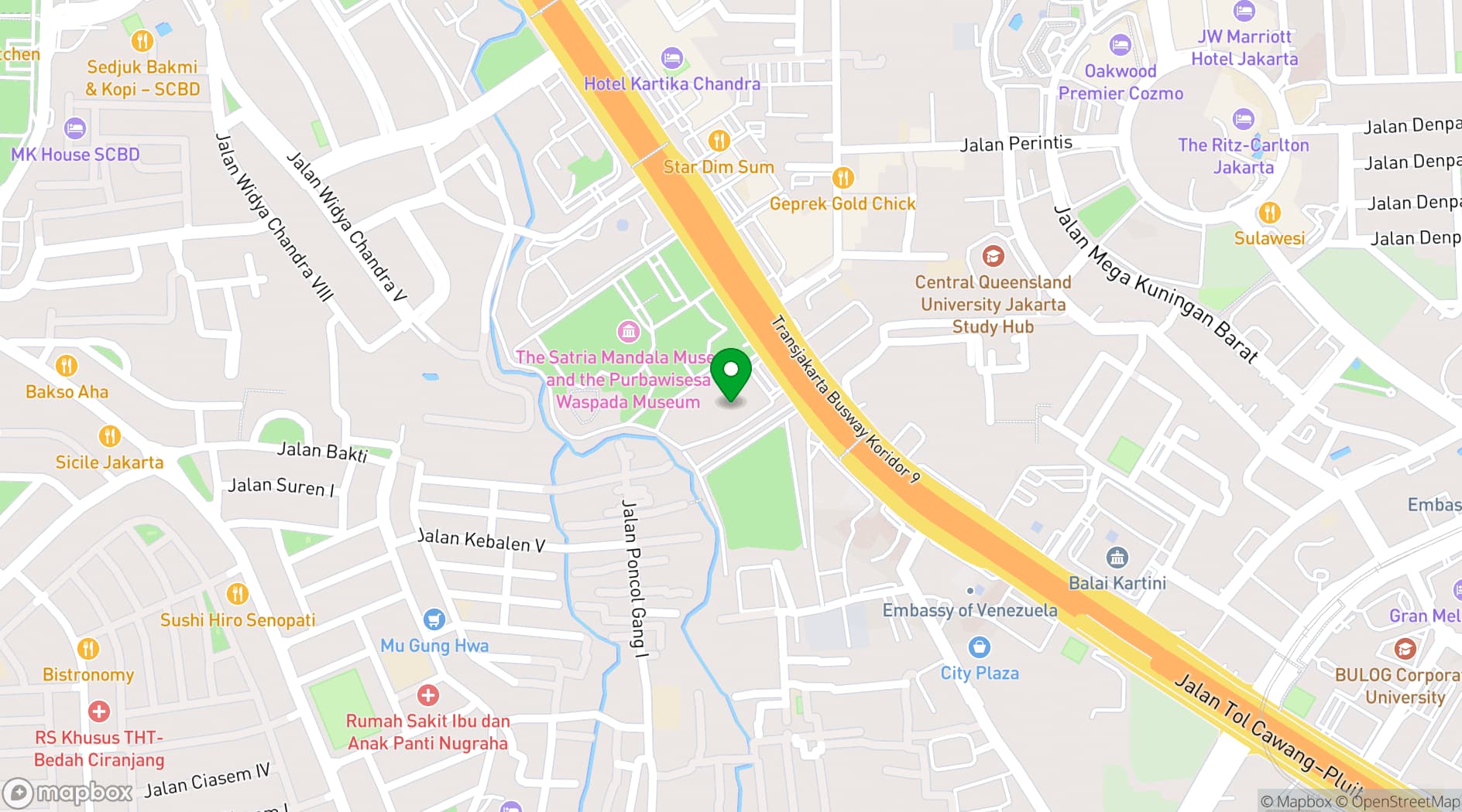 Map showing Capital Place