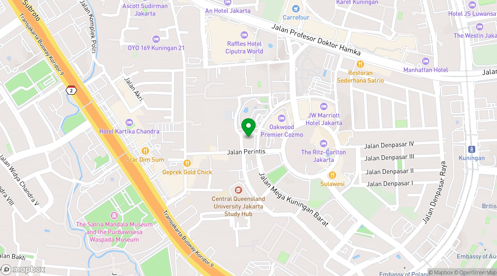 Map showing Asuka Japanese Dining