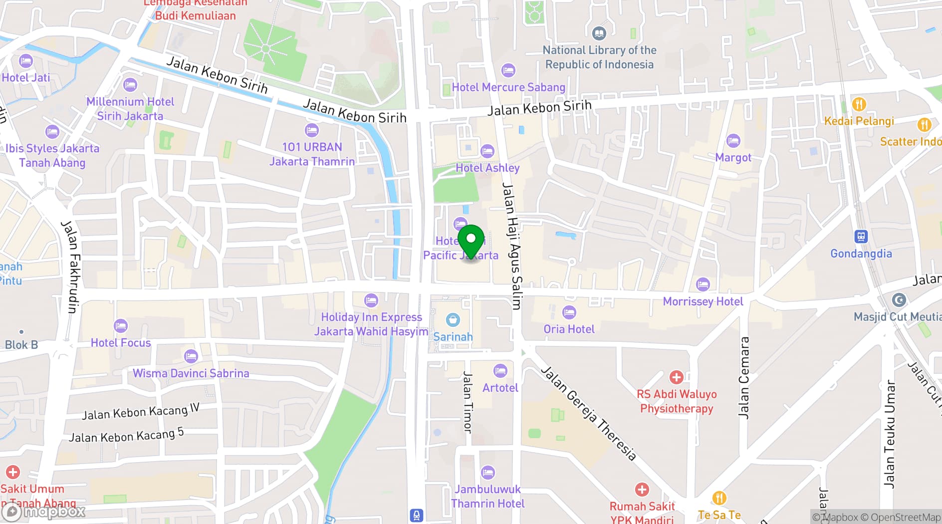 Map showing The Ballroom