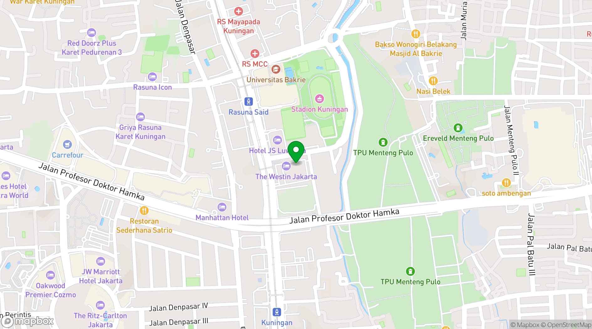 Map showing Henshin