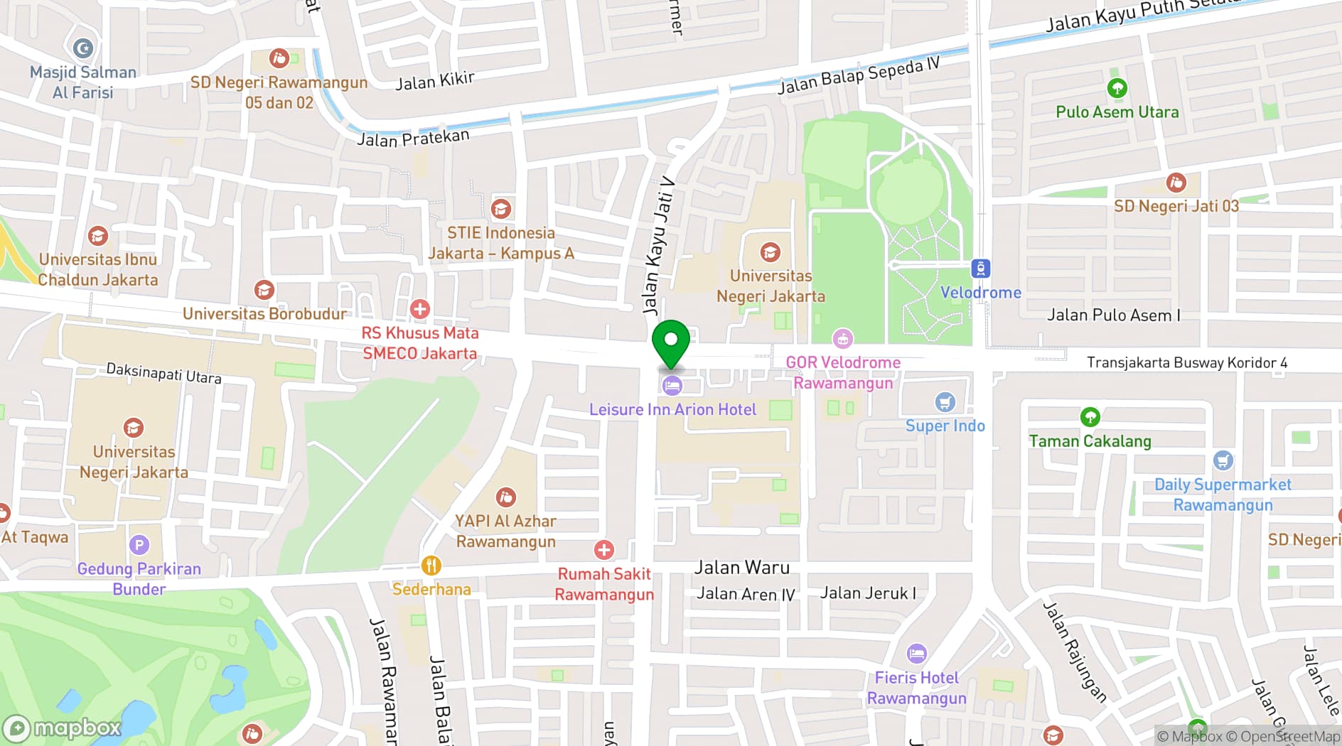 Map showing Luxury Inn Arion Hotel