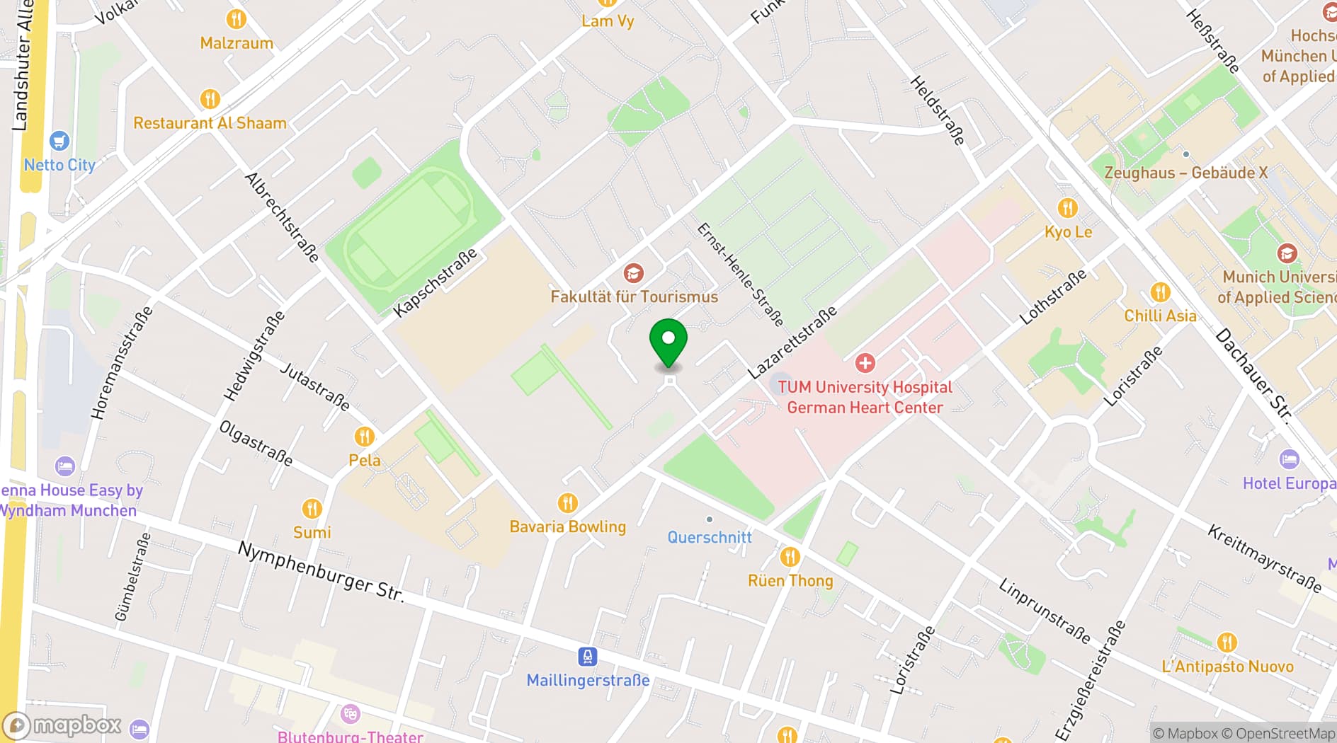 Map showing Konferenzzentrum München