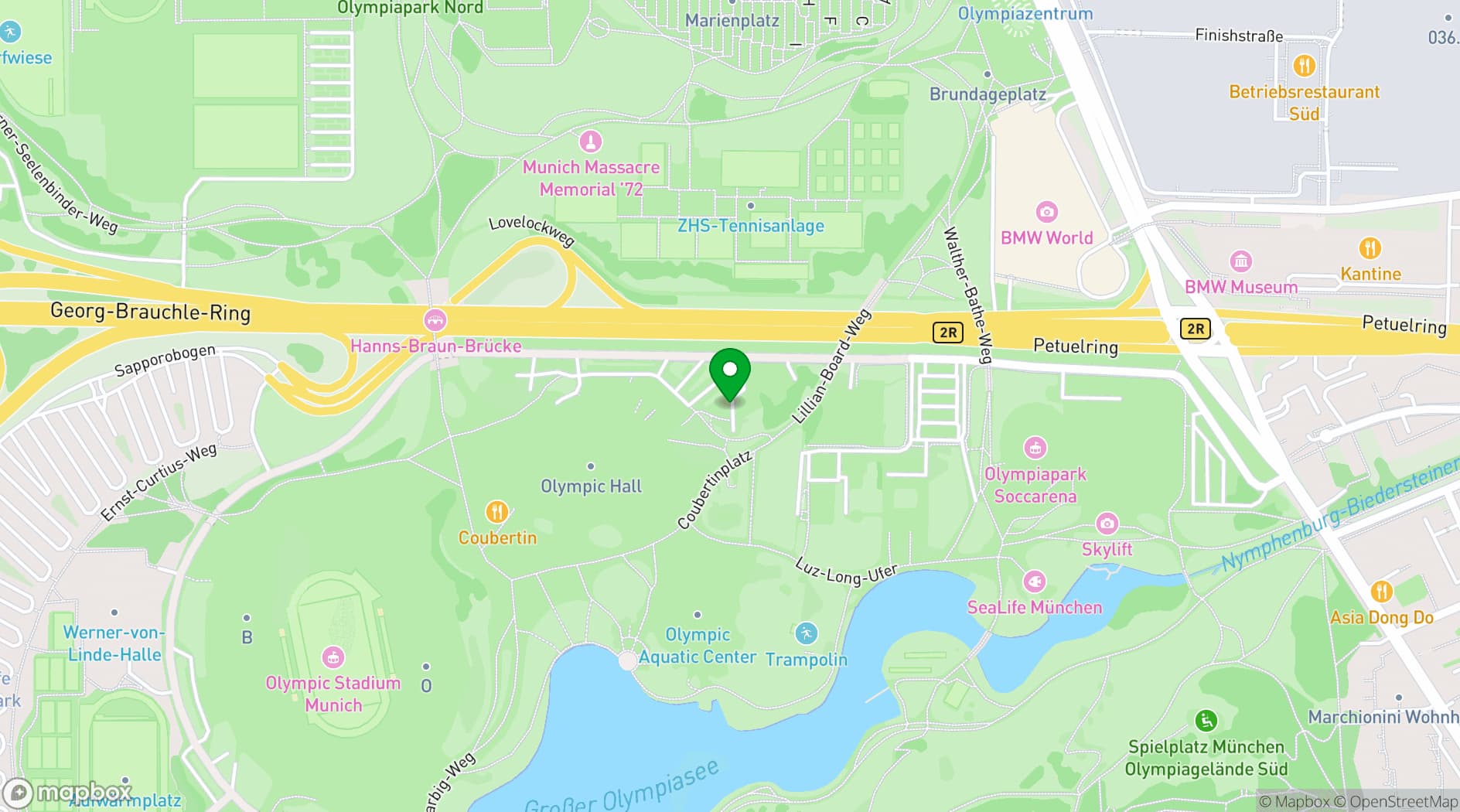 Map showing Olympiahalle