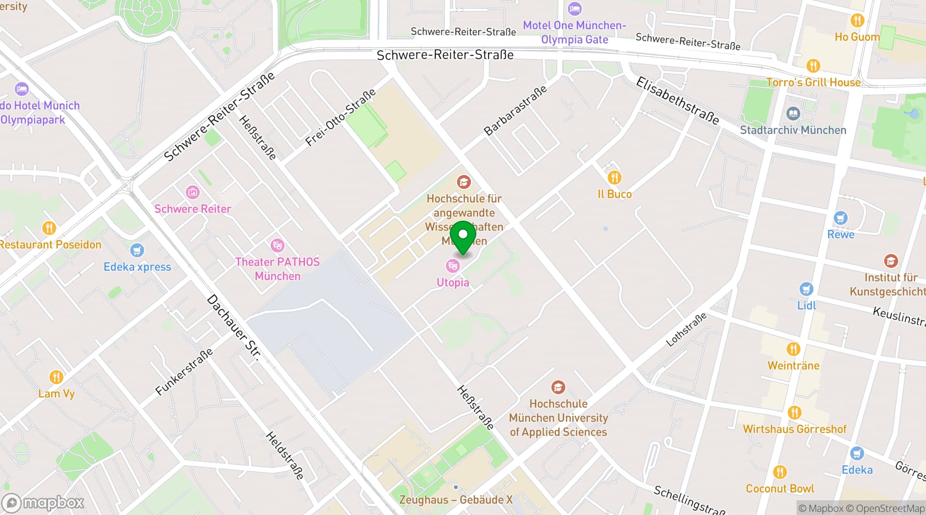 Map showing Utopia