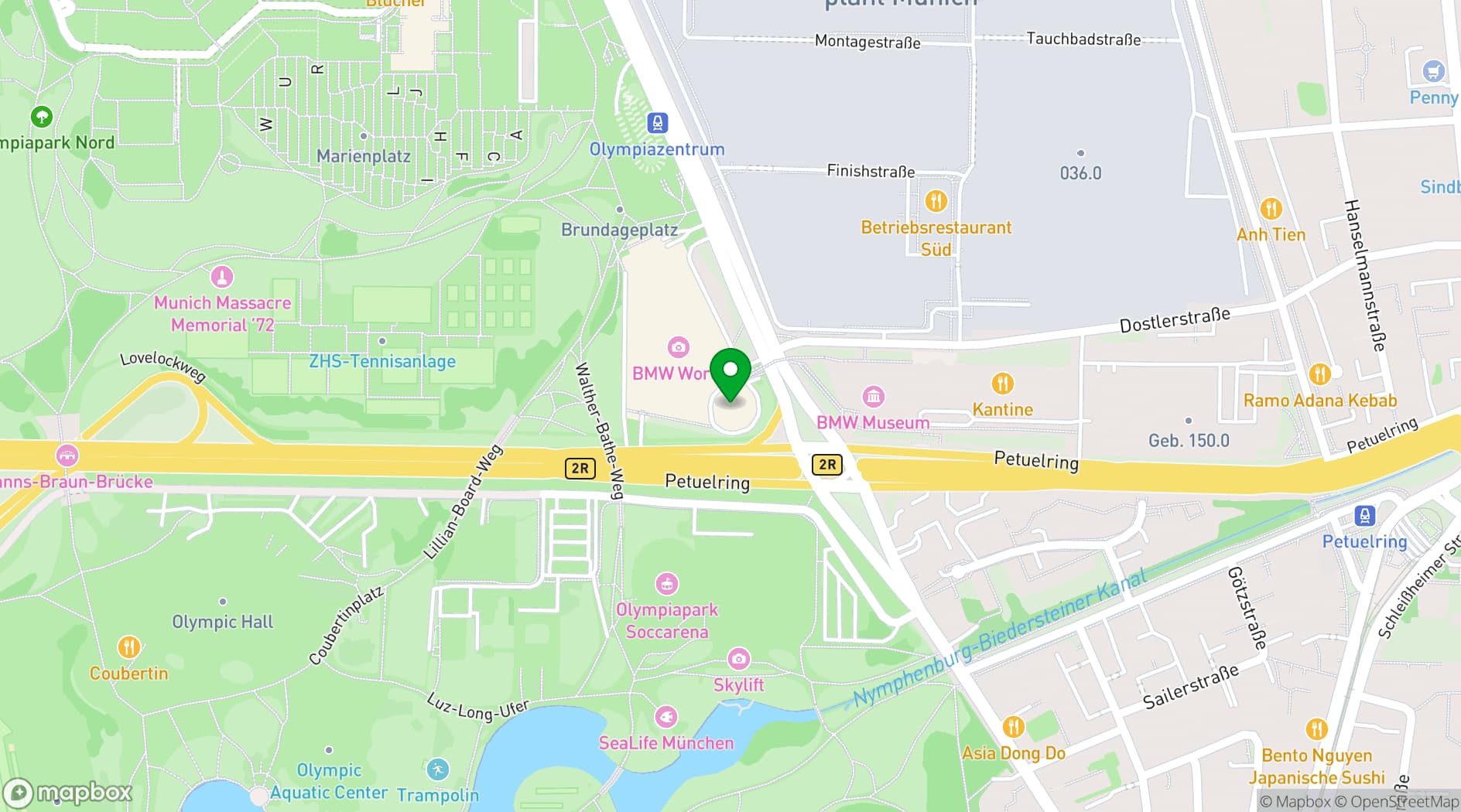 Map showing BMW Doppelkegel