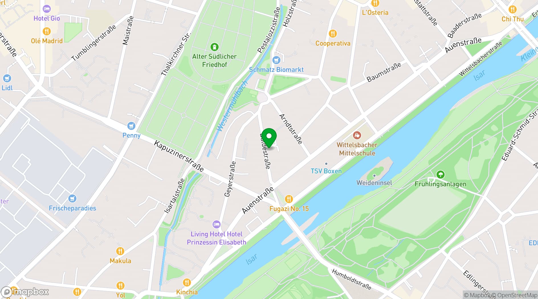 Map showing Rennsalon