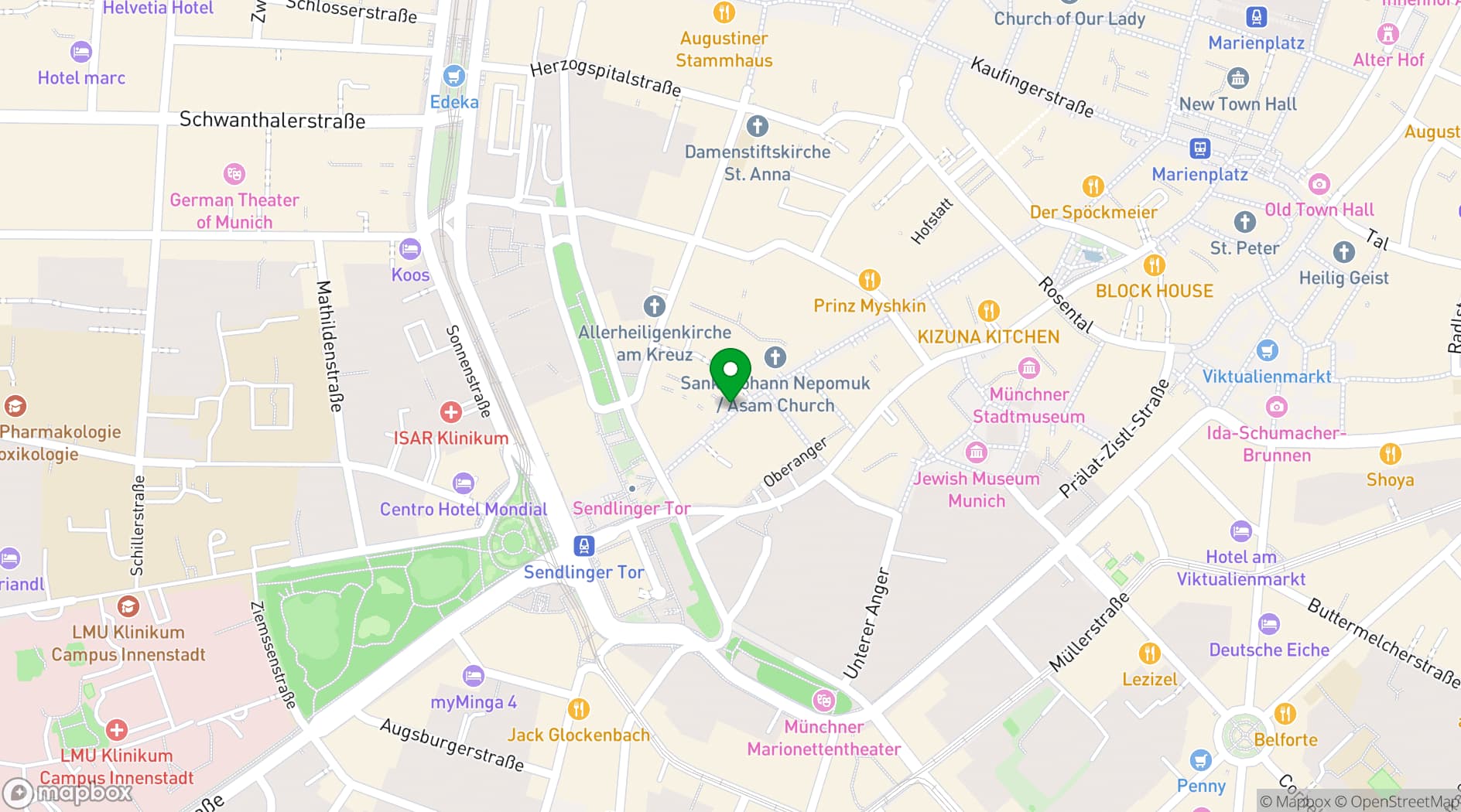 Map showing Hotel MIO by AMANO