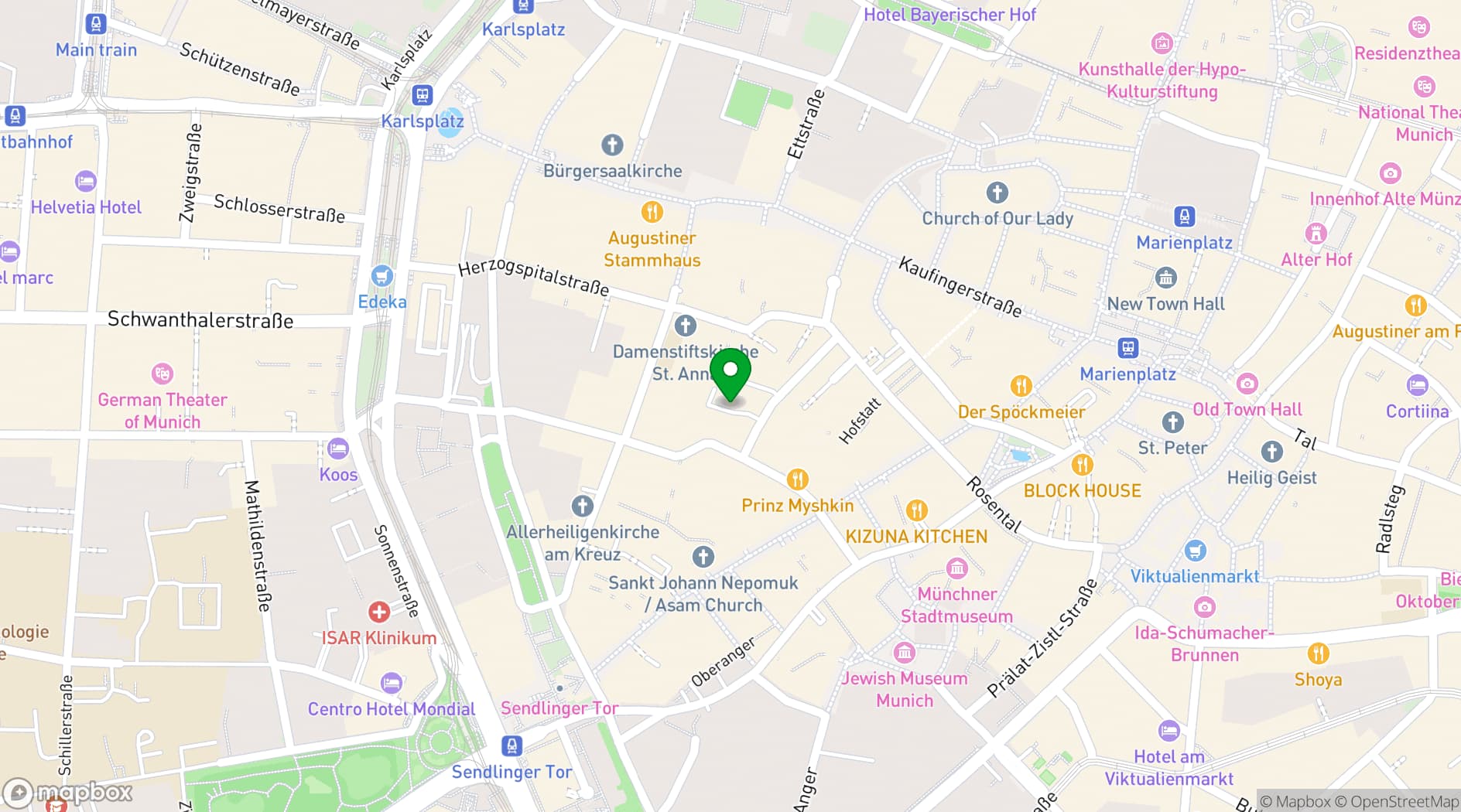 Map showing Mural Restaurant