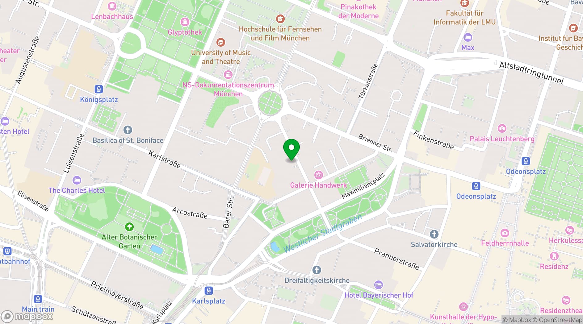 Map showing hbw ConferenceCenter