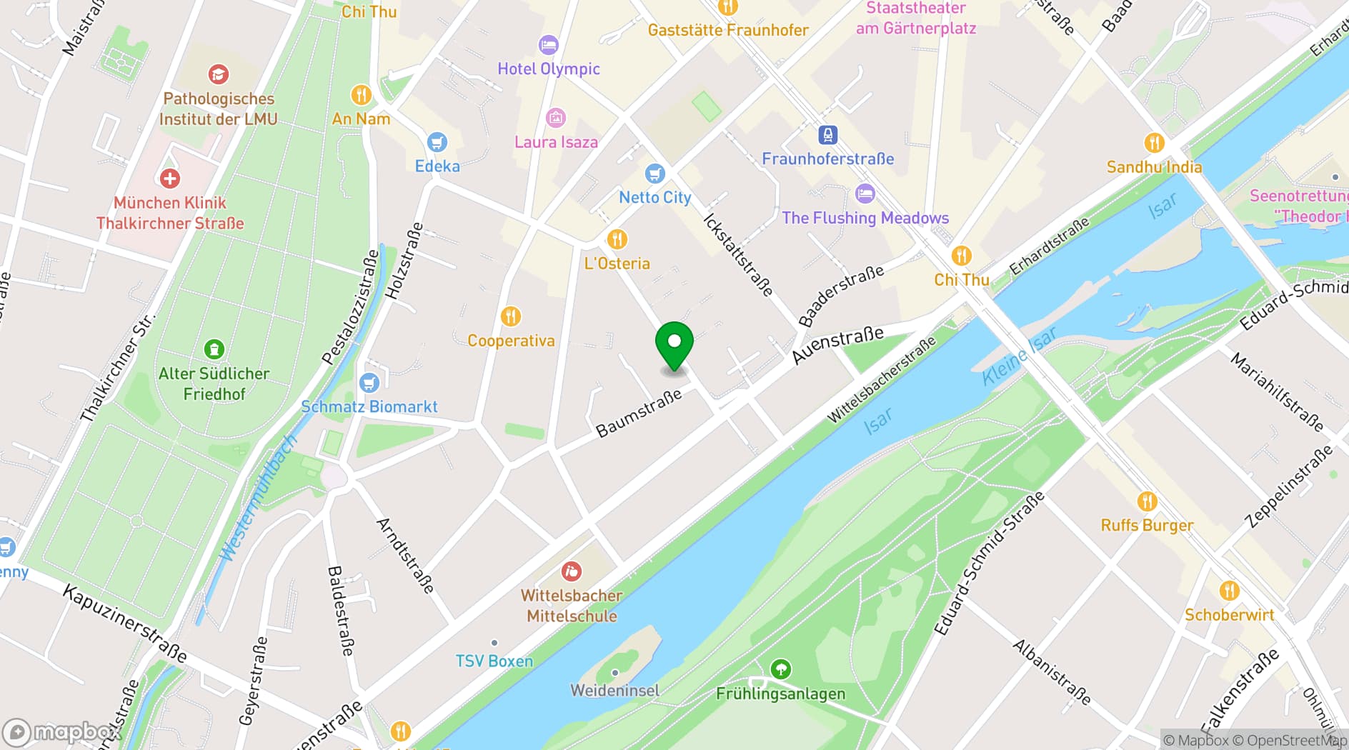 Map showing Wirtshaus Maximilian