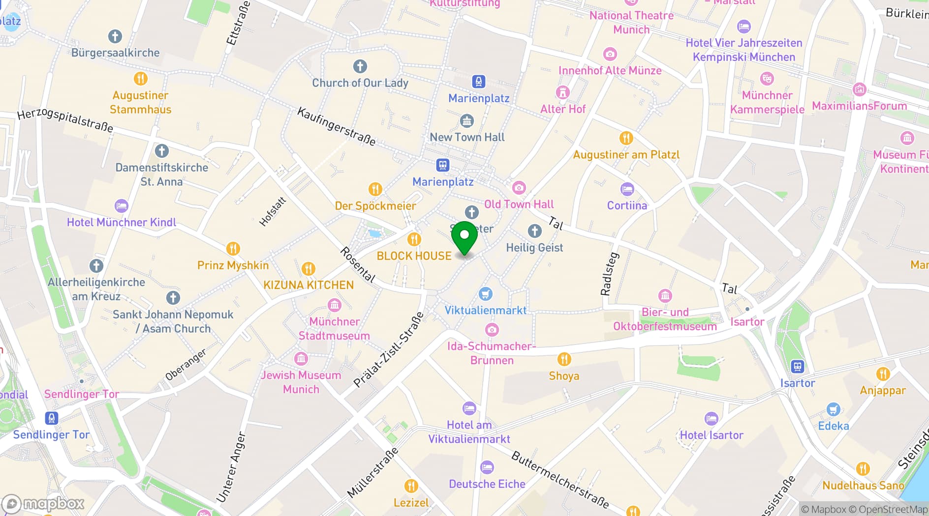 Map showing The LOUIS Grillroom