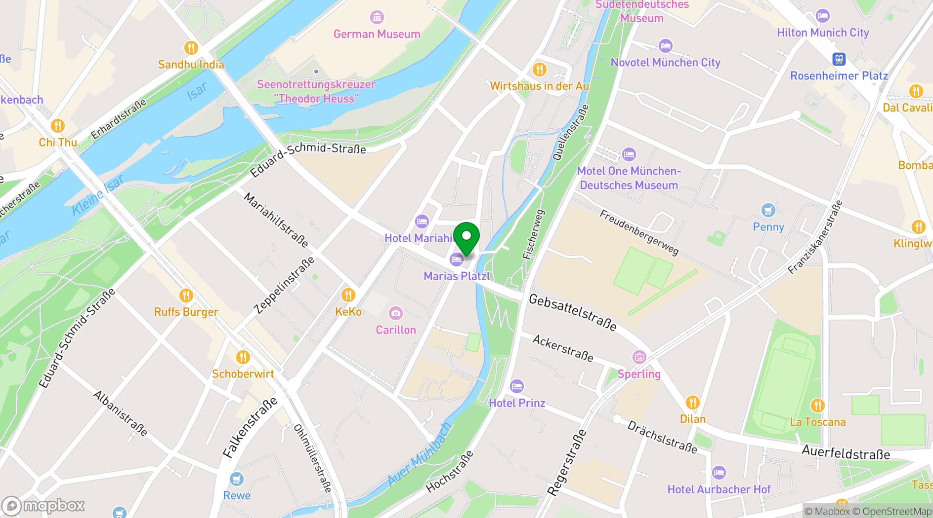 Map showing Ayinger in der Au
