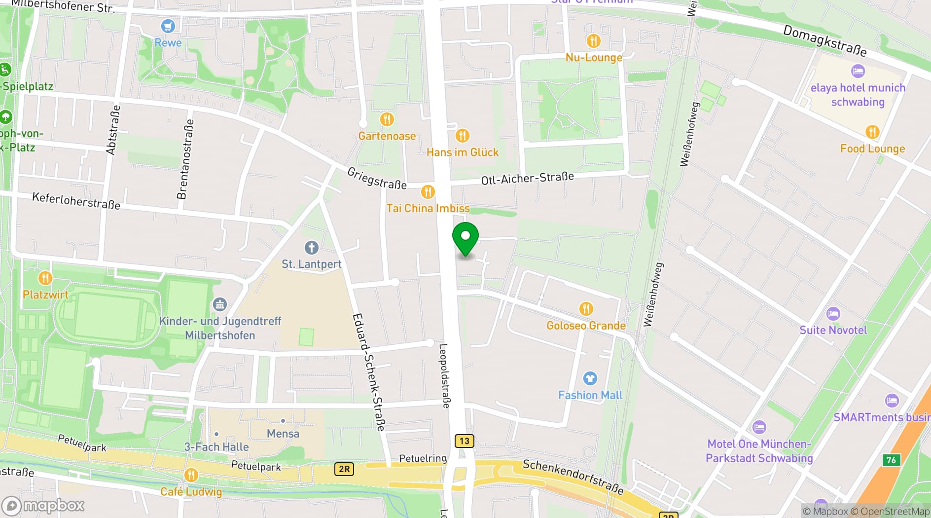 Map showing AGENDIS Business Center