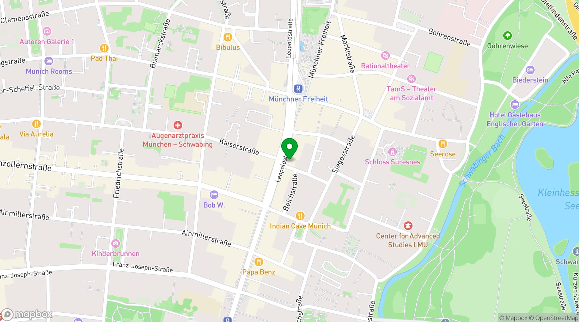 Map showing Wirtshaus zur Brezn