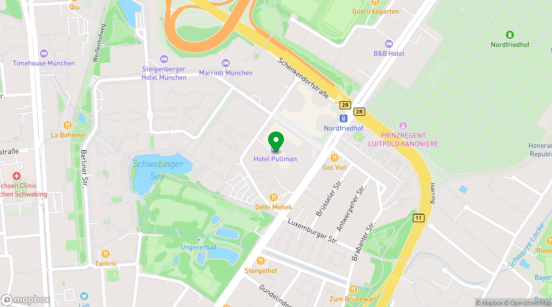 Map showing ALL - Accor Live Limitless