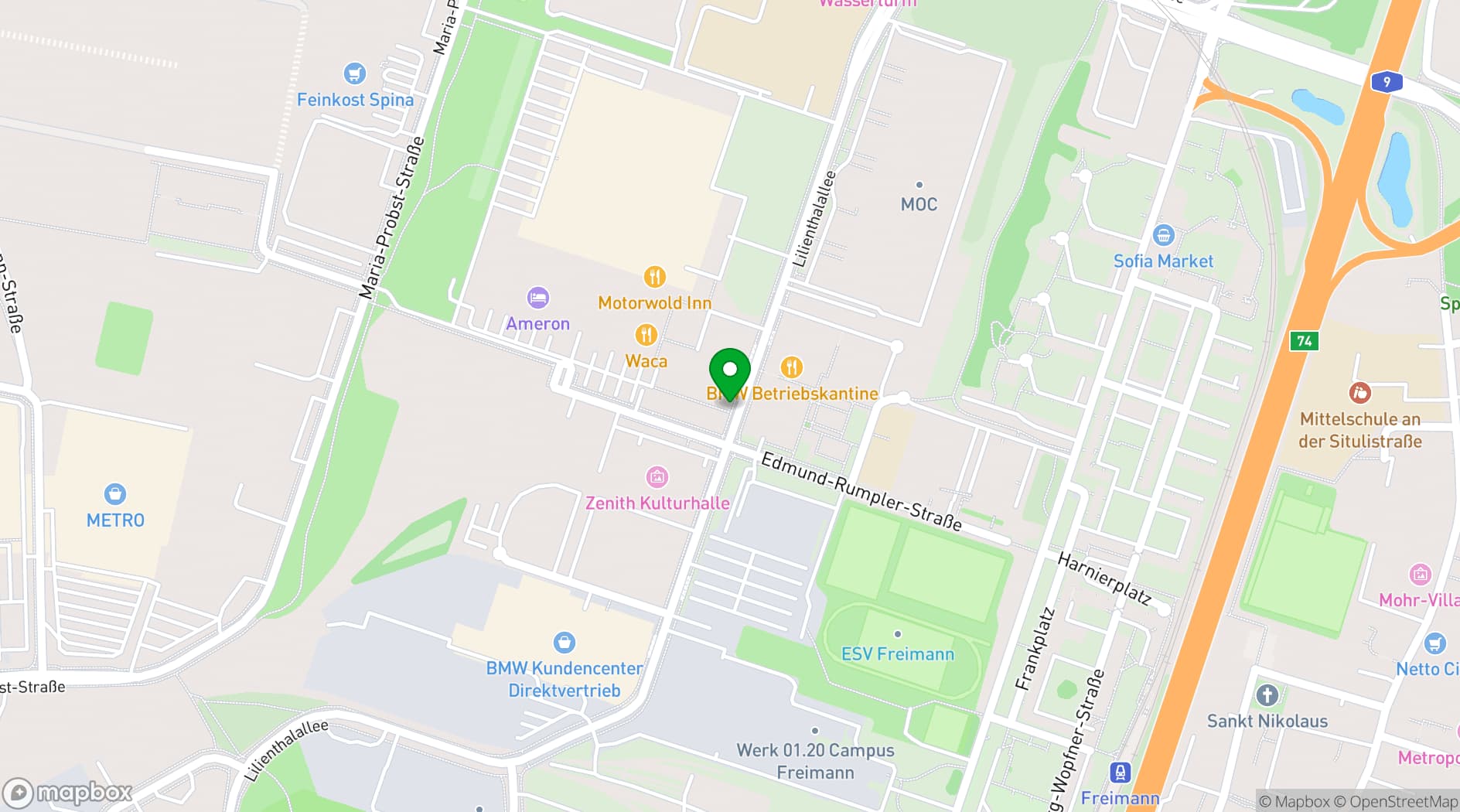 Map showing Kesselhaus