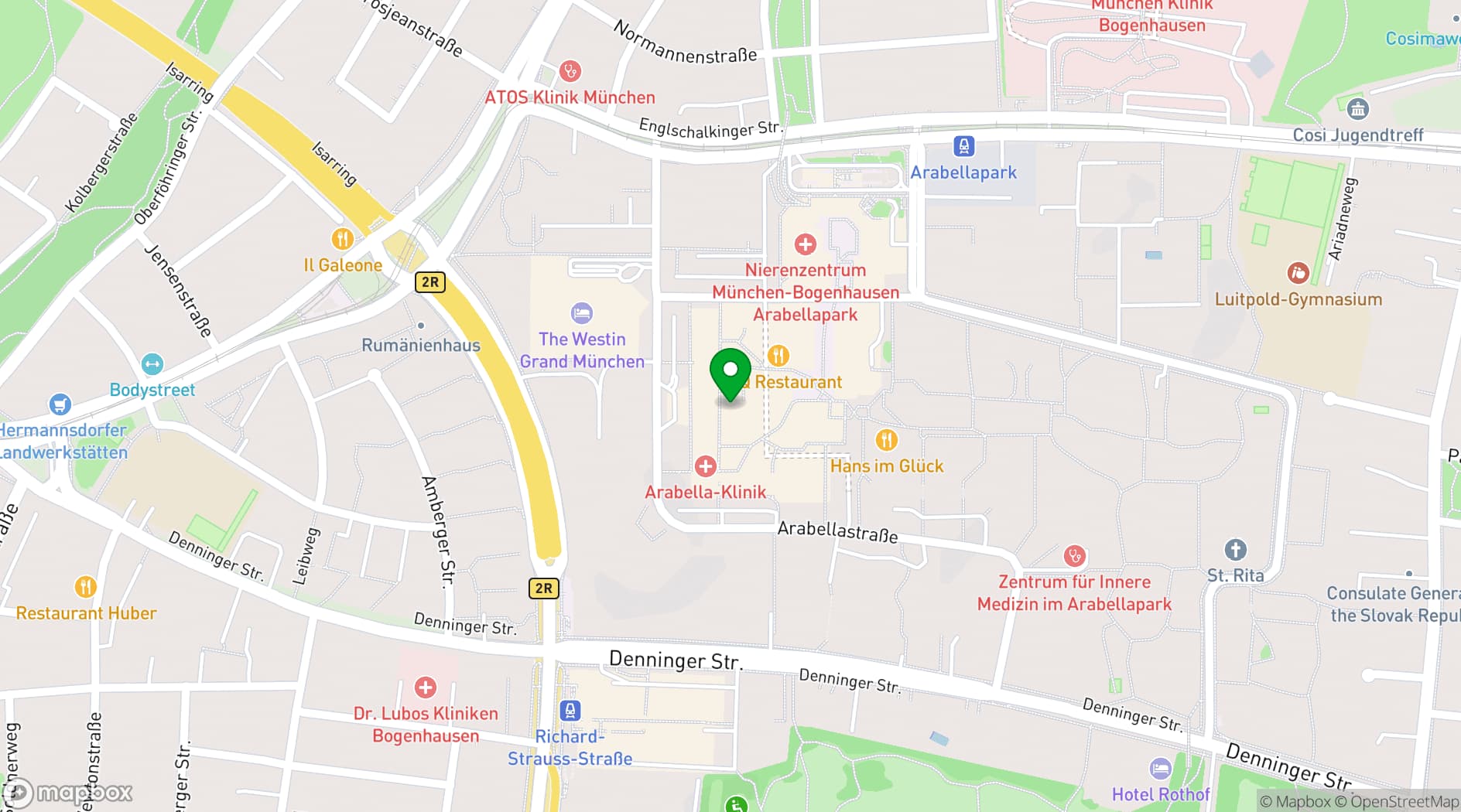 Map showing smartvillage Bogenhausen