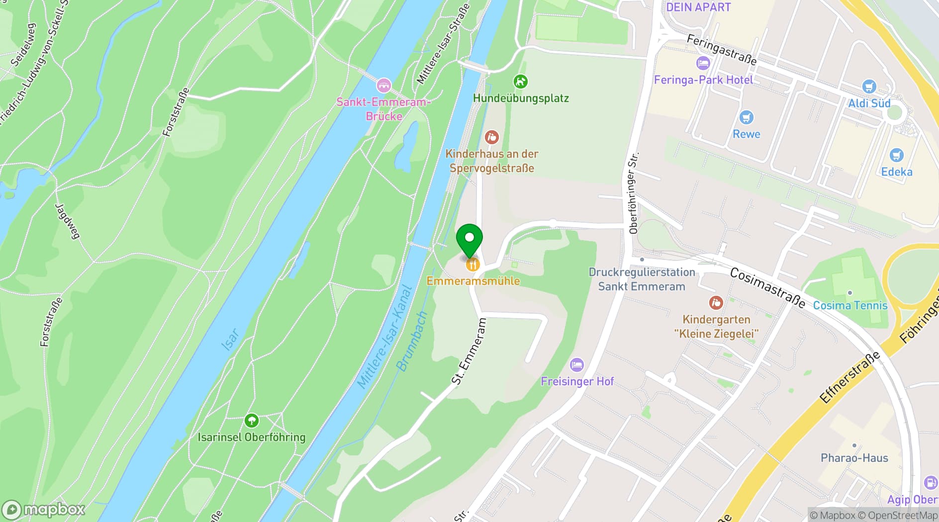 Map showing Emmeramsmühle