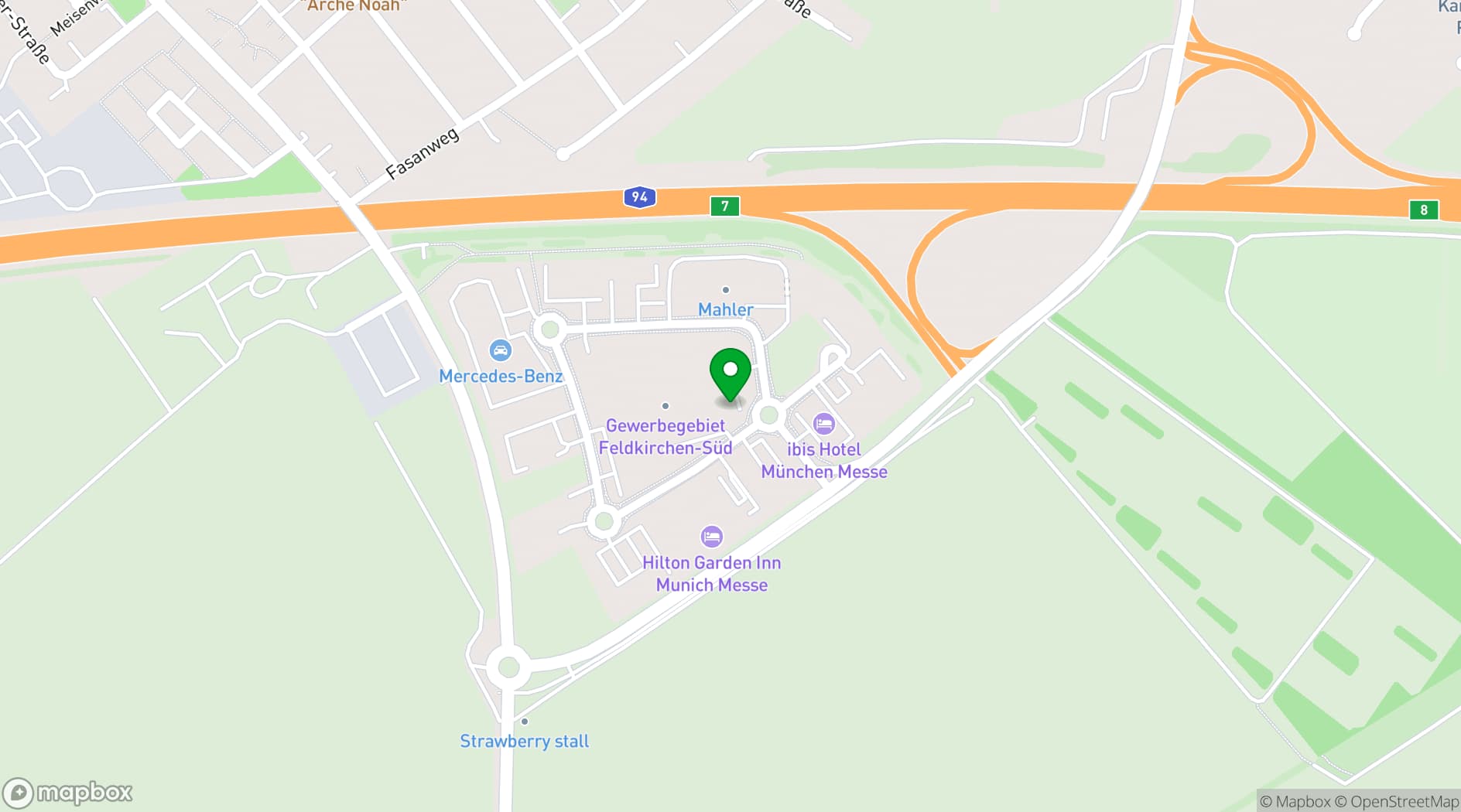 Map showing Location Showroom