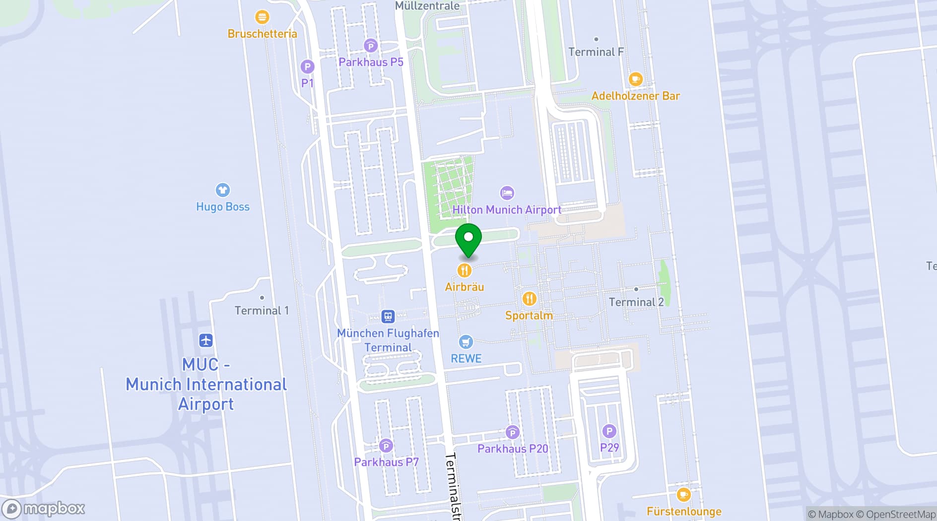 Map showing municon conference center