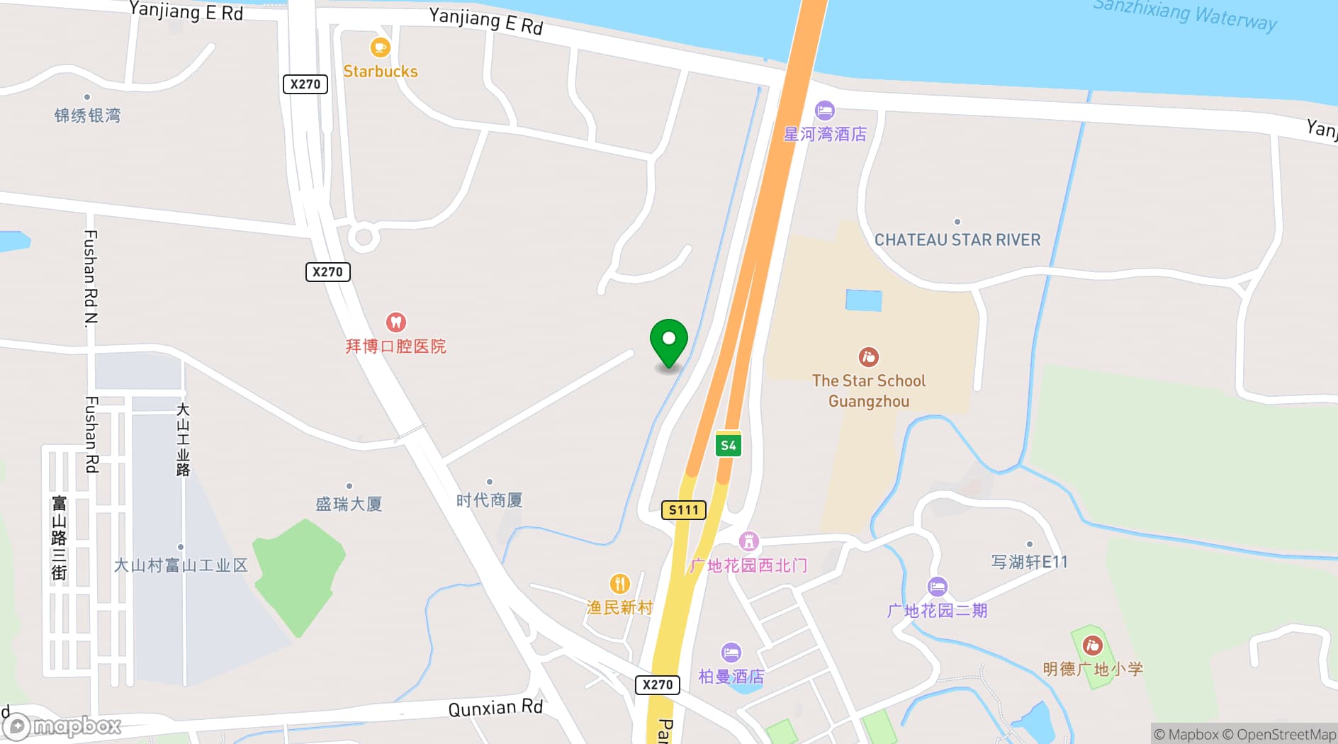 Map showing Chime Long Hotel