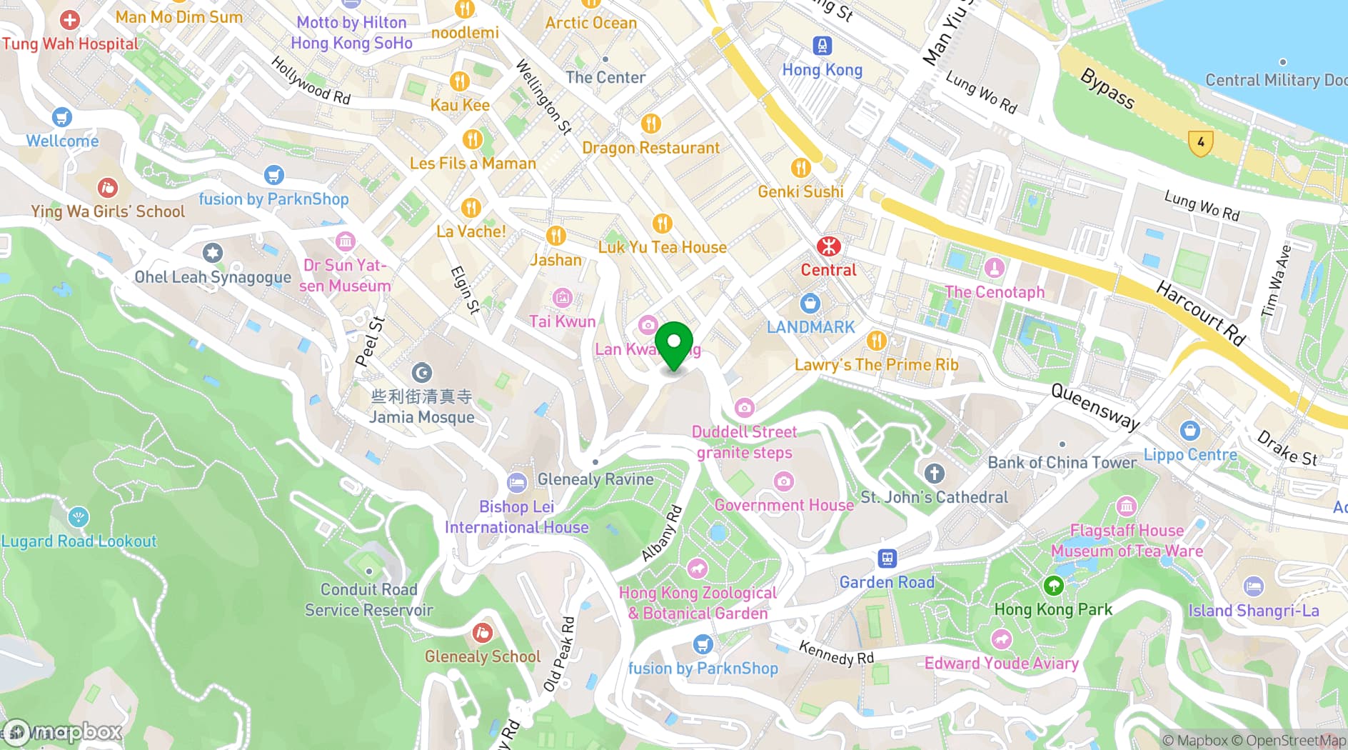 Map showing Fringe Club