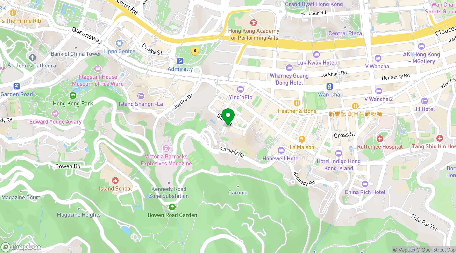 Map showing Maison ES