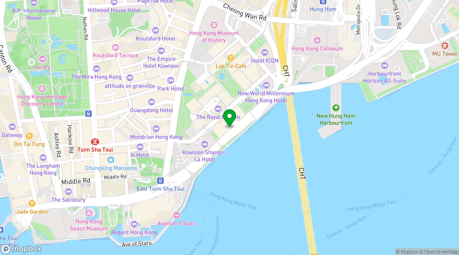 Map showing Wooloomooloo
