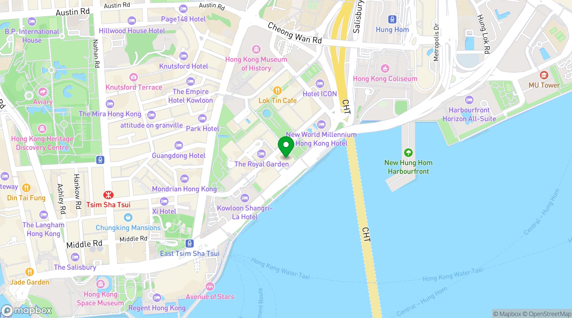 Map showing Spasso Restaurant & Bar