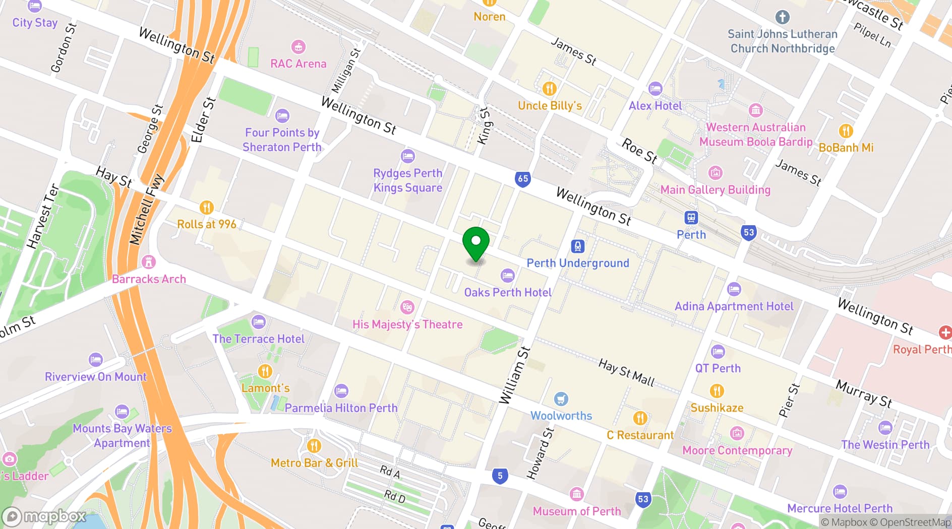 Map showing Wolf Lane