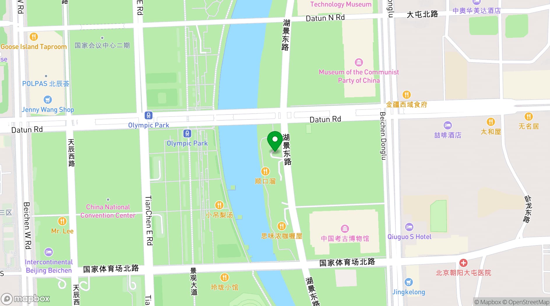 Map showing National Convention Center