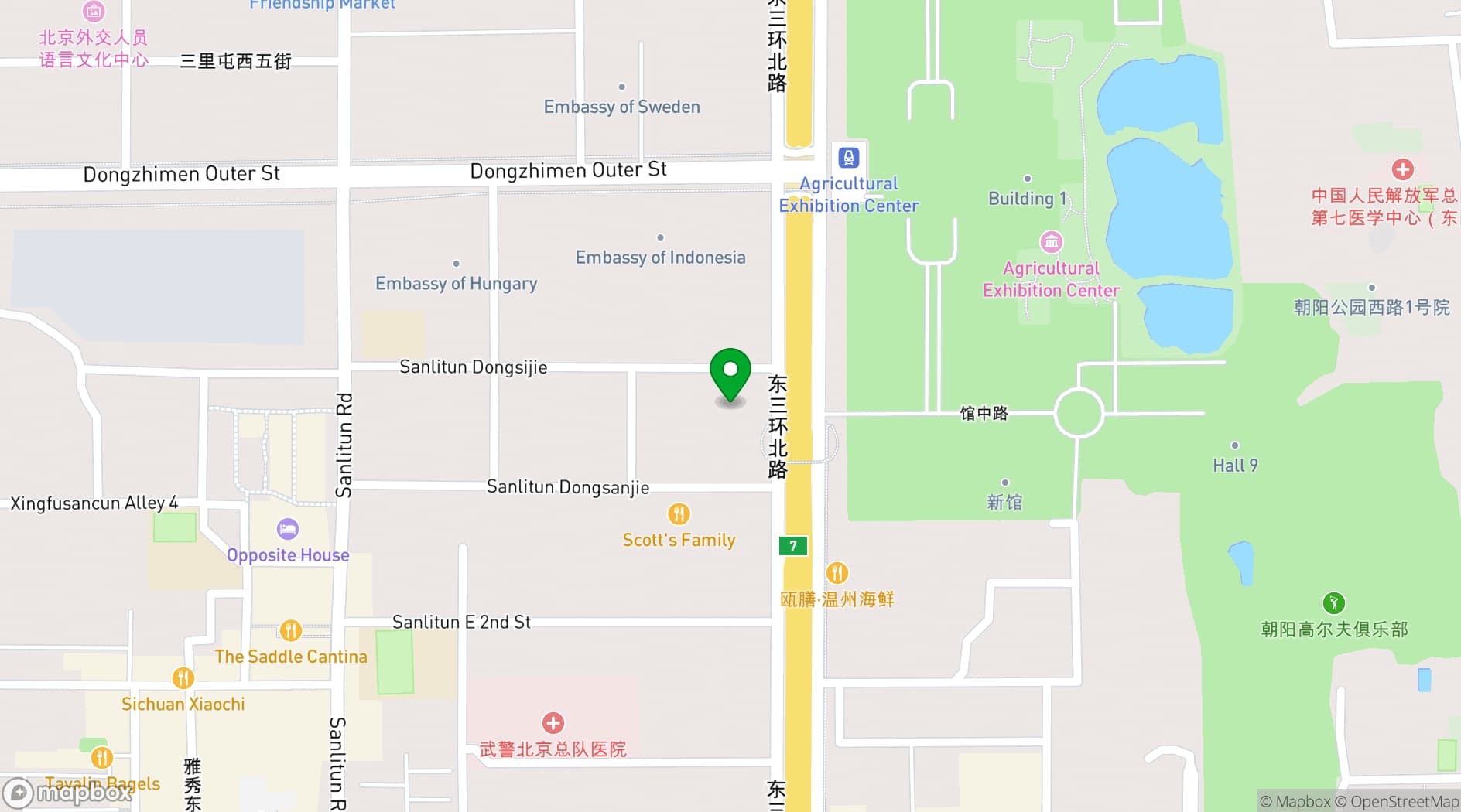 Map showing Jing Yaa Tang