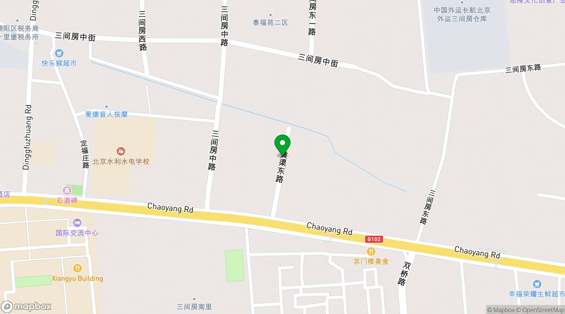 Map showing Blue Note China