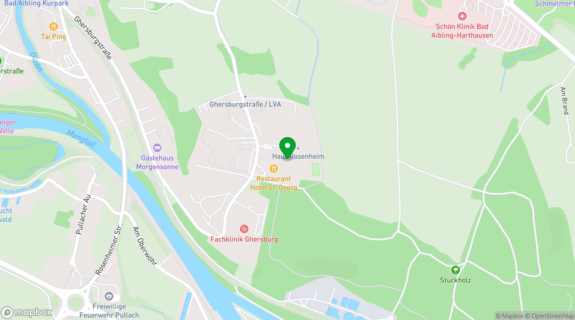 Map showing Hotel St. Georg