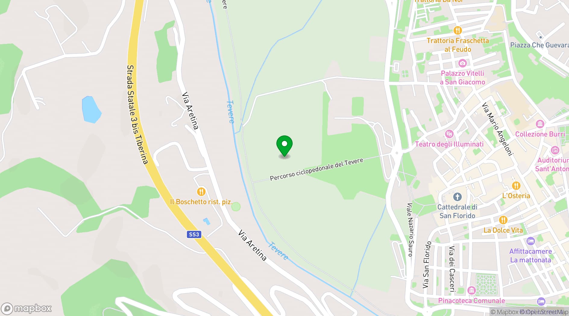 Map showing Private Villa Tuscany Umbria
