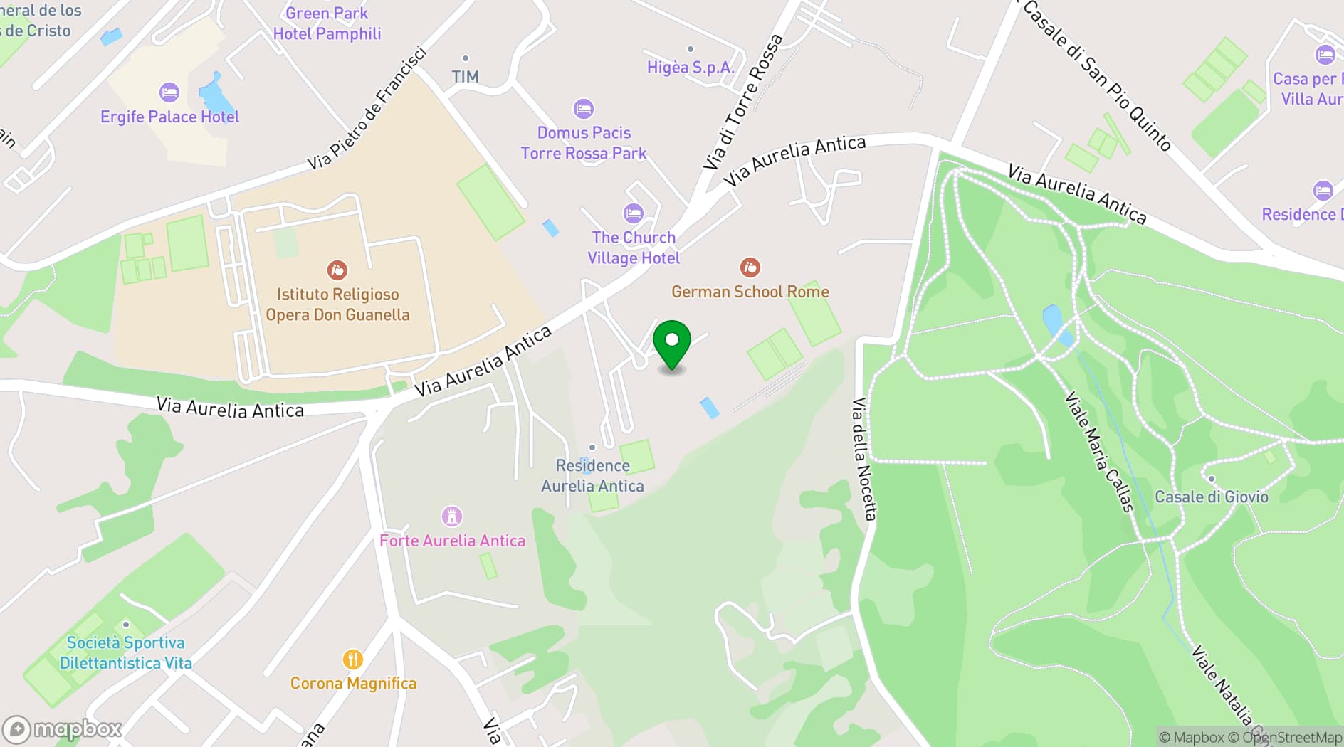 Map showing Crowne Plaza Rome - St. Peter's