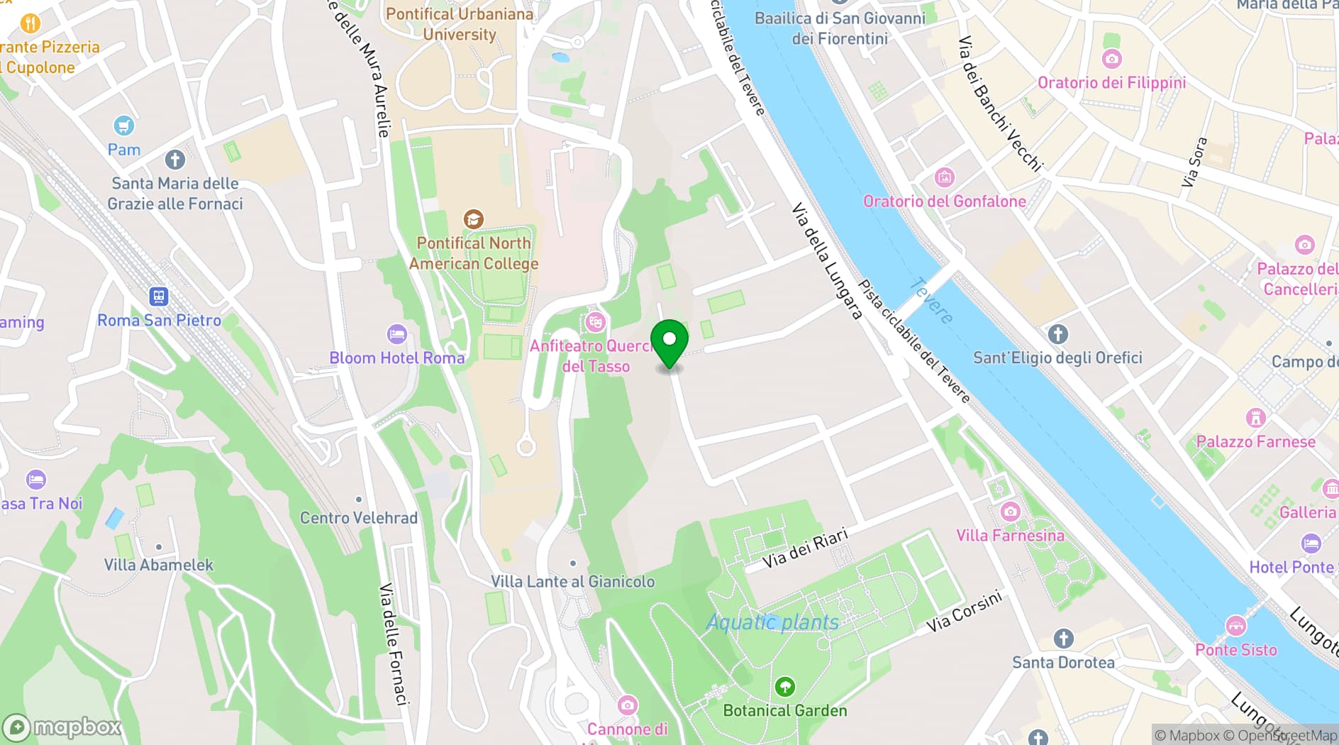 Map showing Villa Sospisio