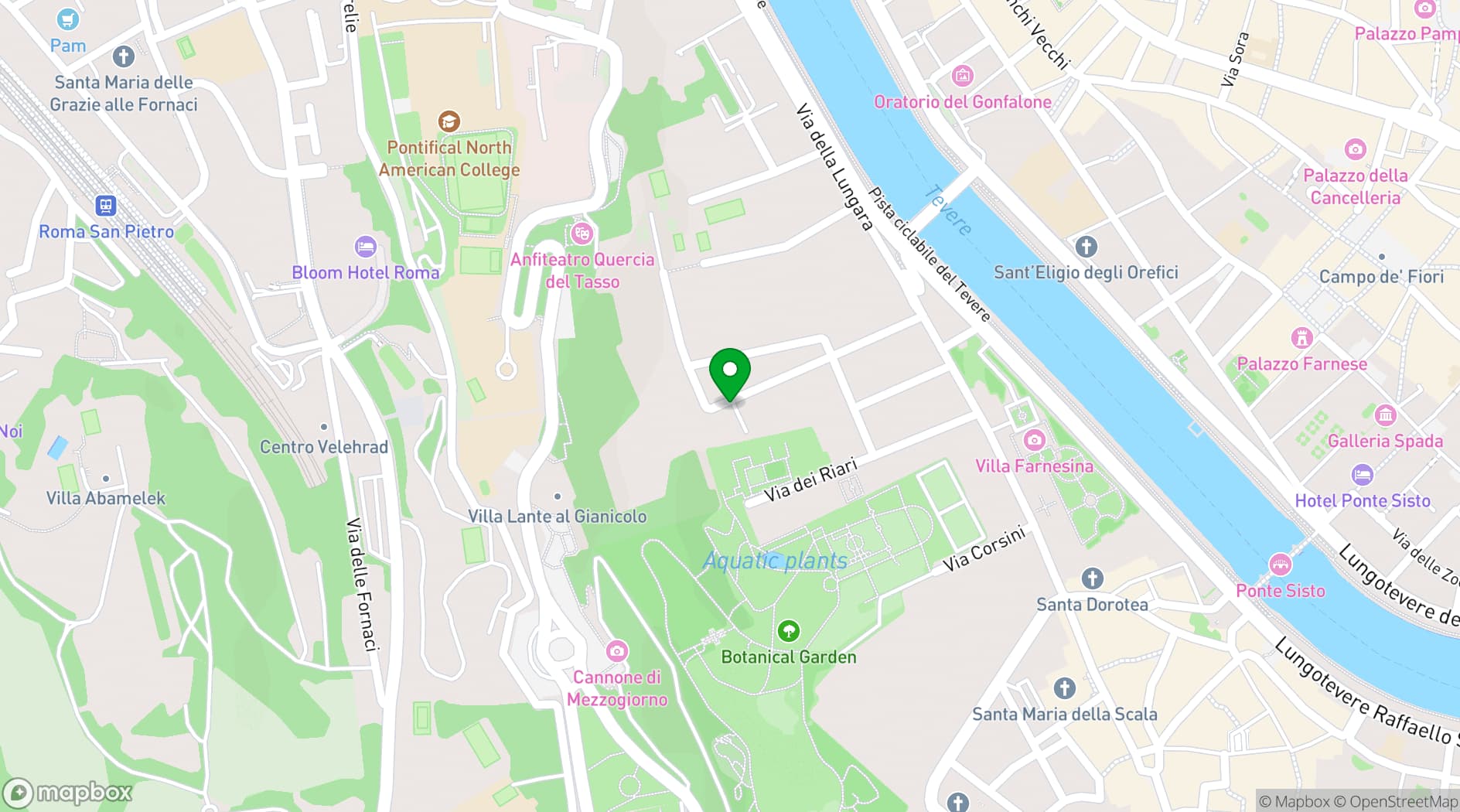Map showing Horti 14