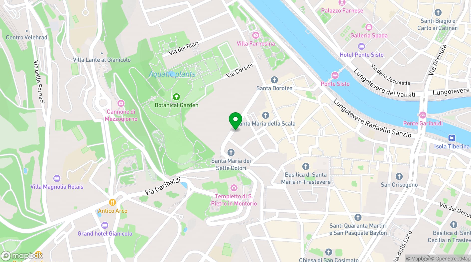 Map showing Antica Pesa Roma
