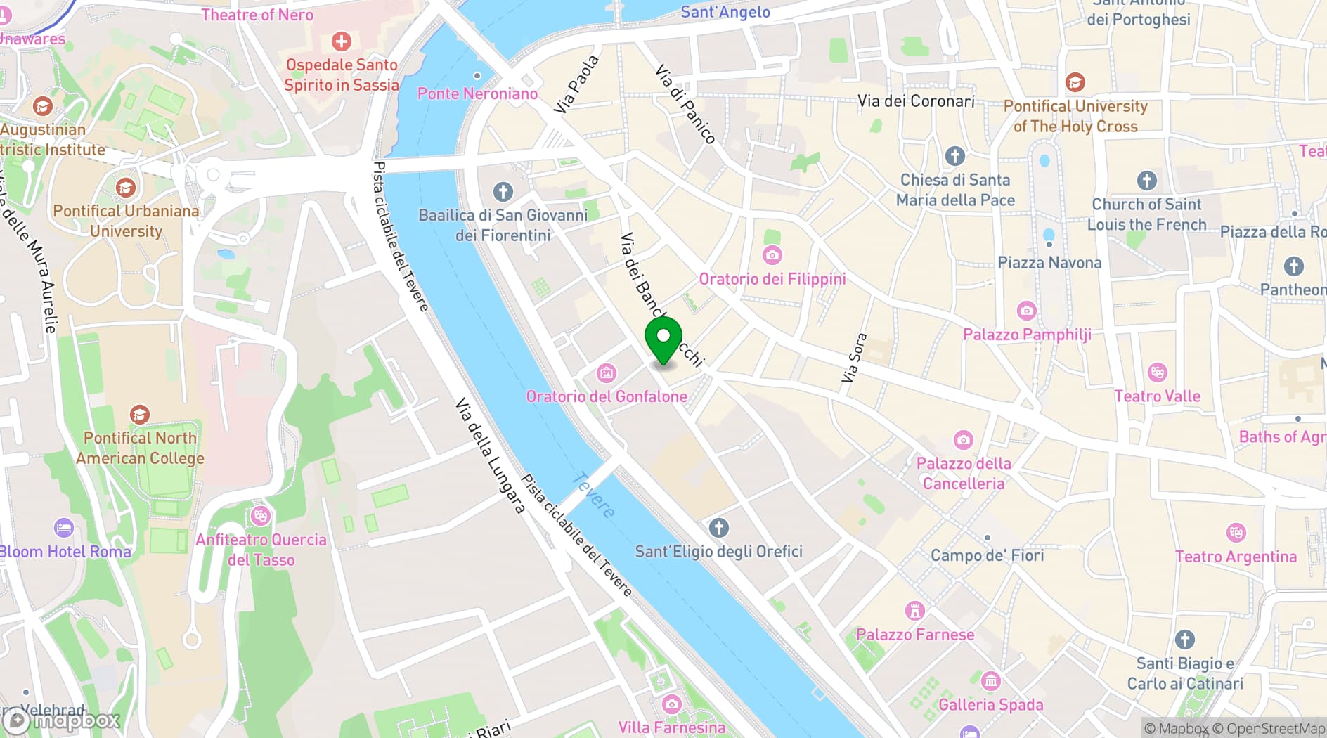 Map showing D.O.M Hotel