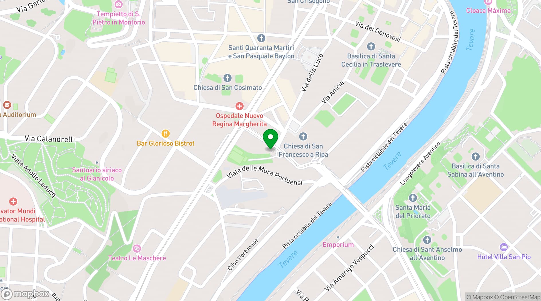 Map showing Mostra WARHOL e BANKSY