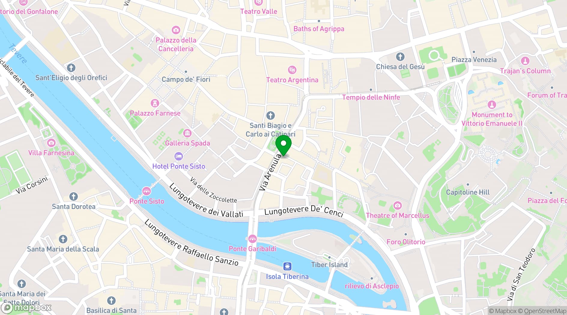Map showing Chapter Roma