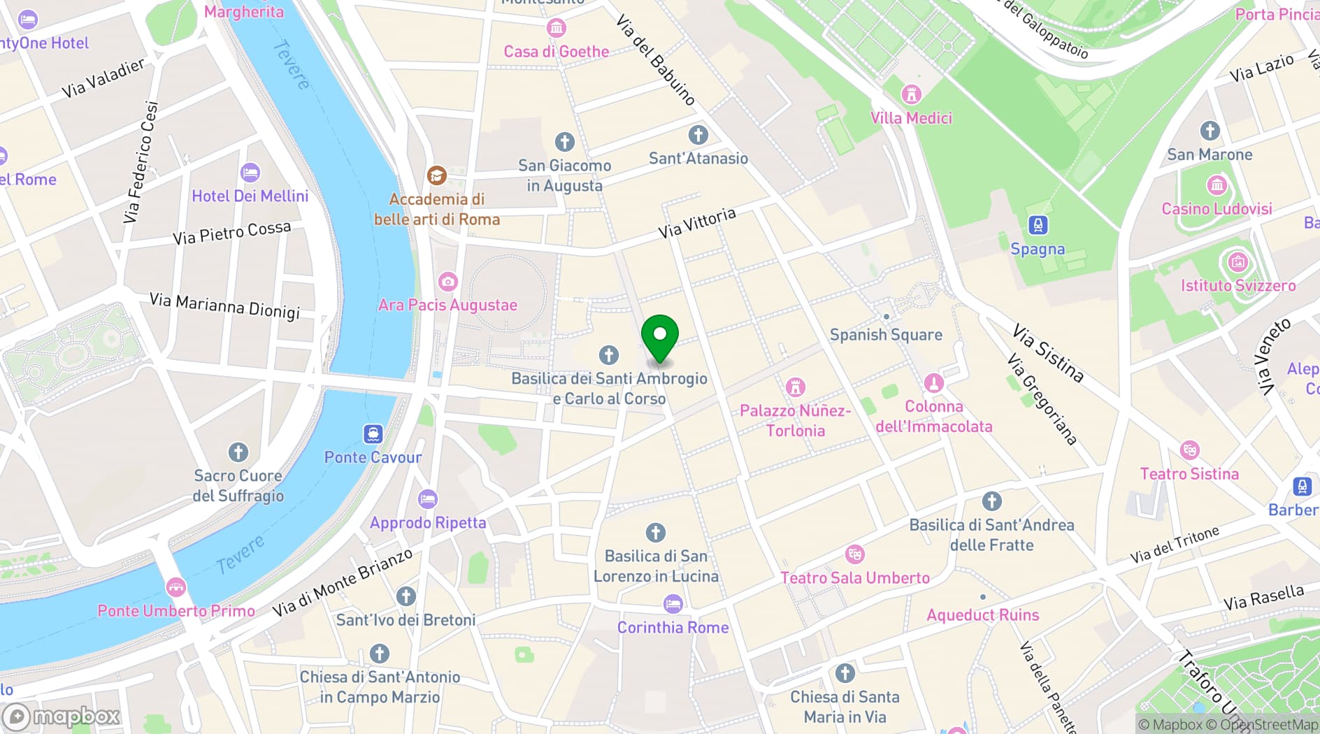 Map showing Grand Hotel Plaza