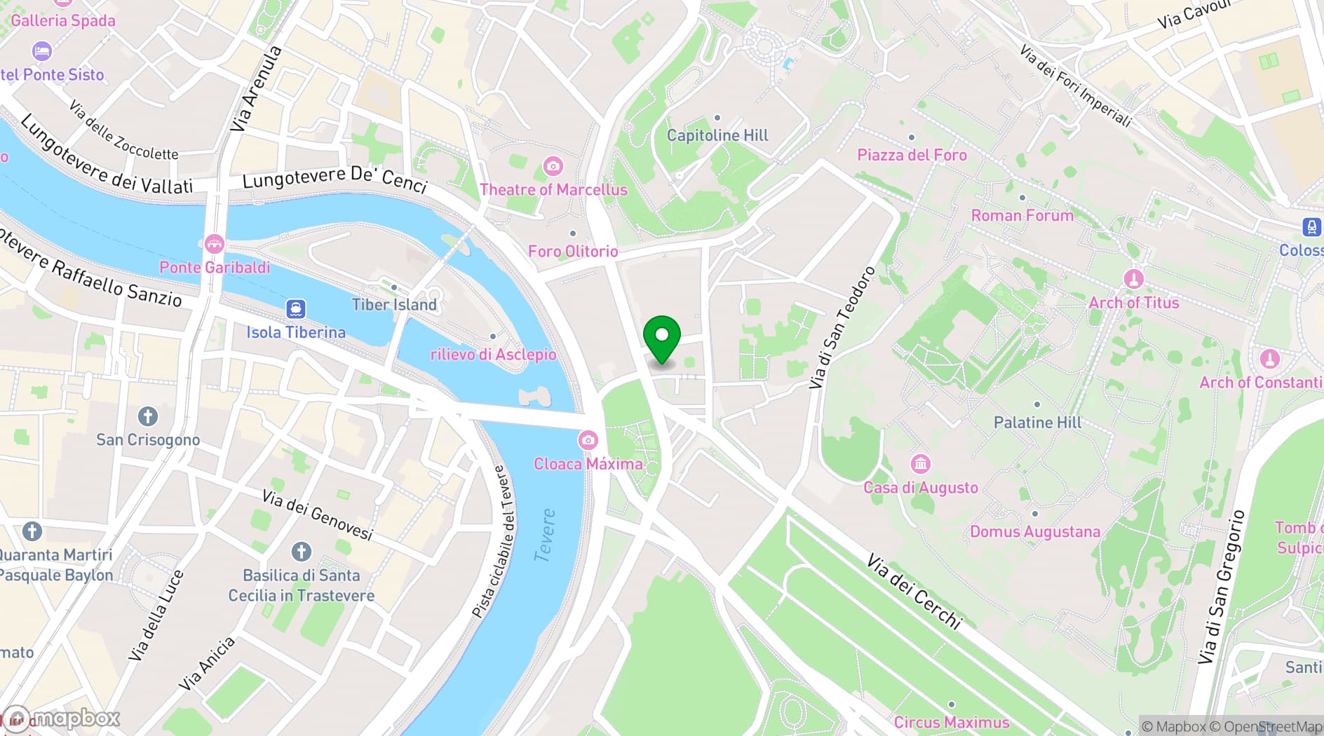 Map showing 47 Circus Roof Garden