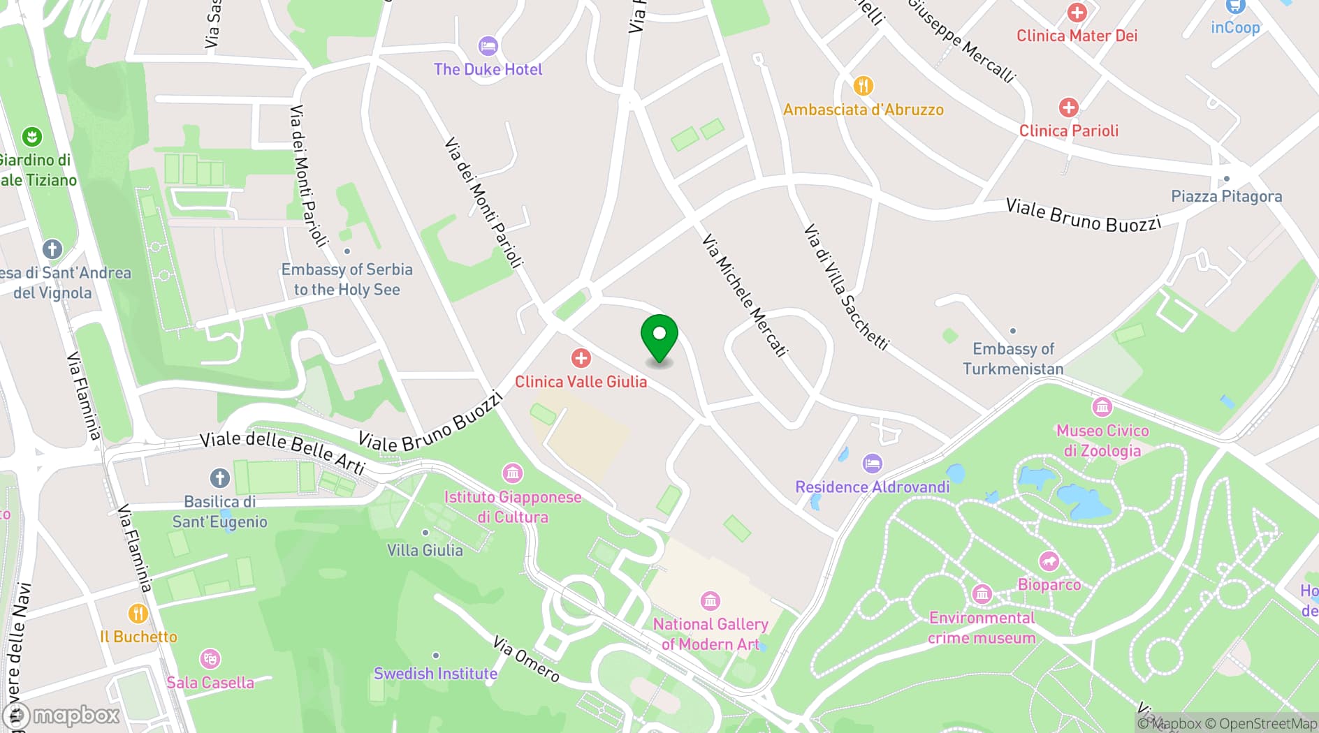 Map showing Relais Le Jardin