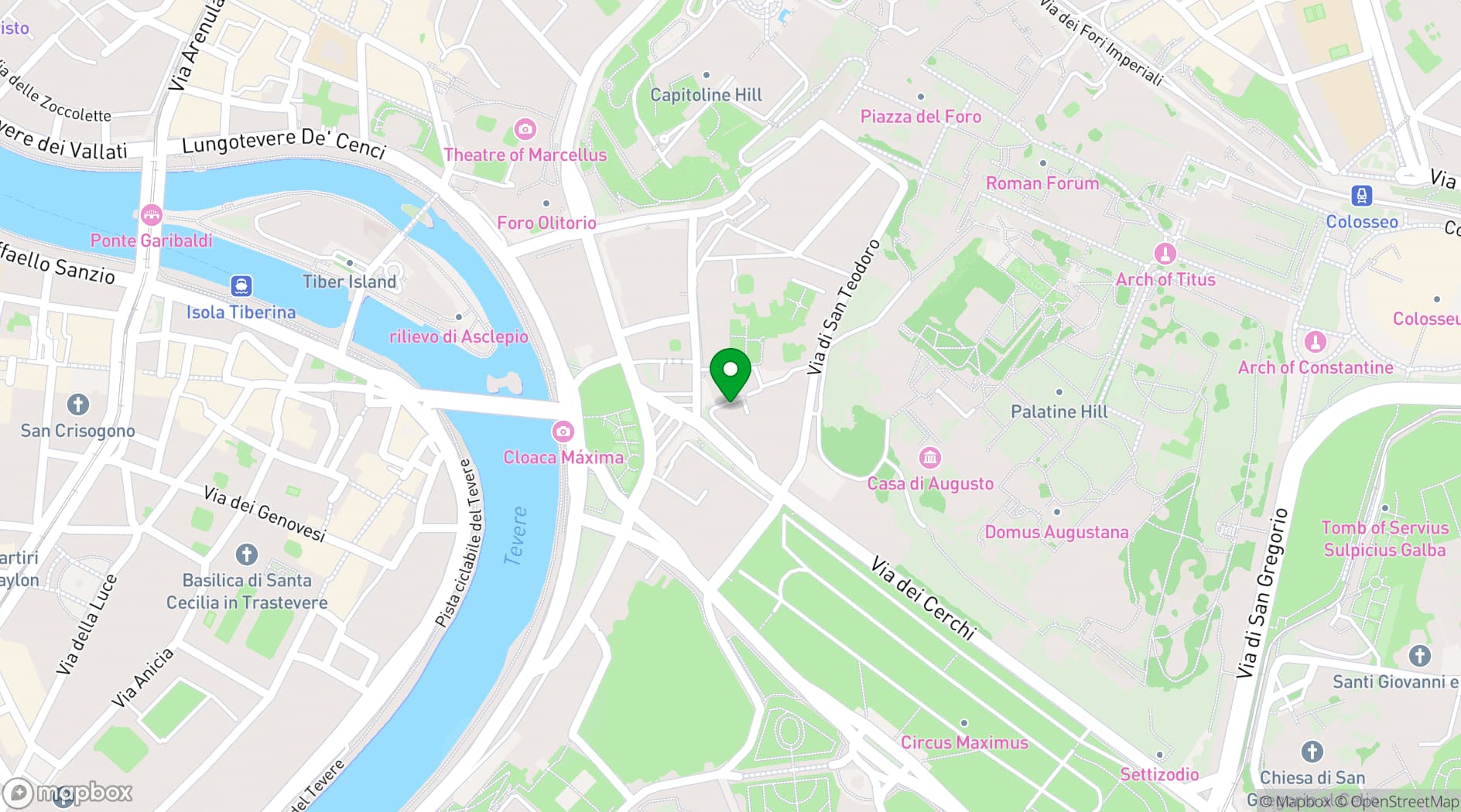 Map showing Rhinoceros Rooftop