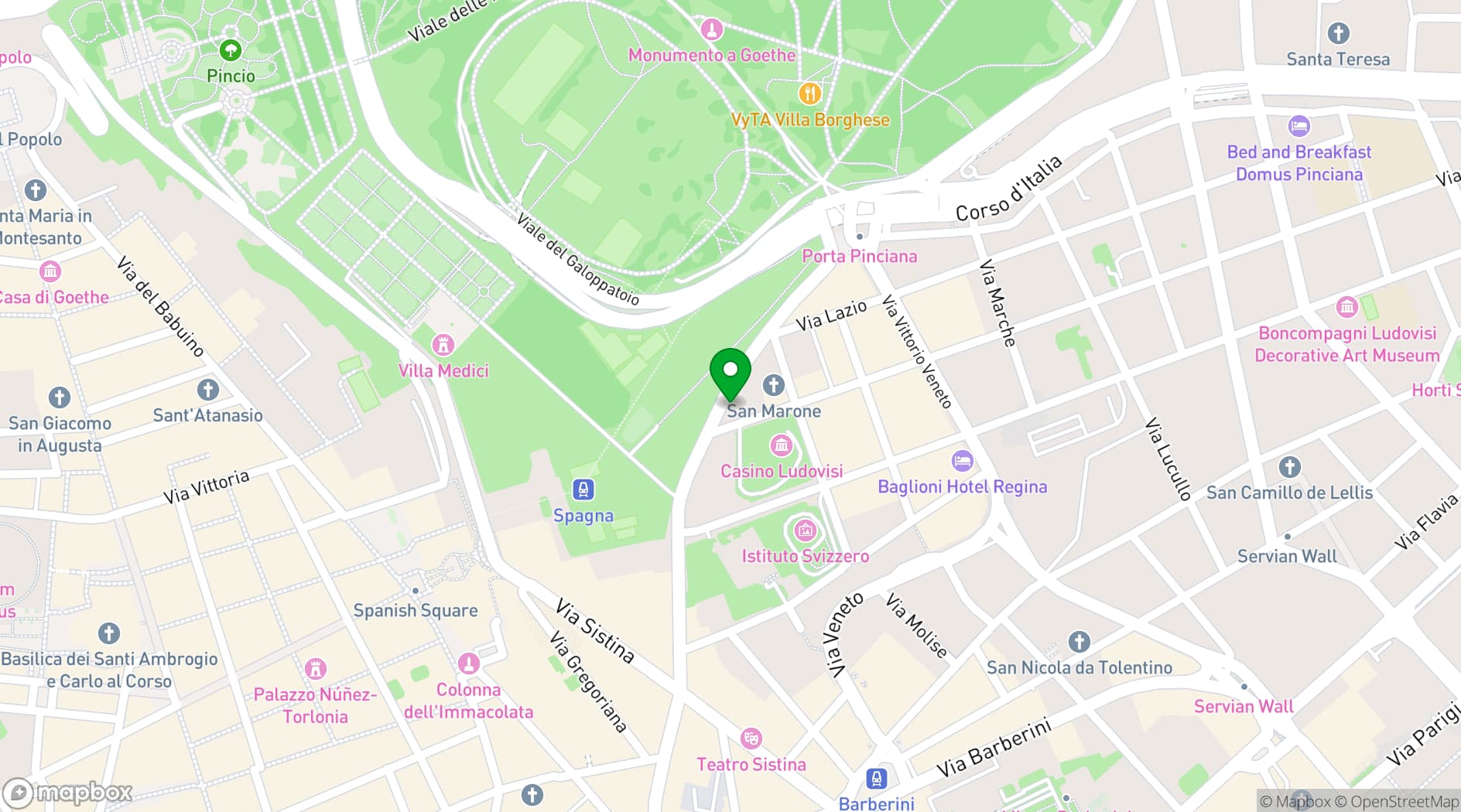 Map showing Settimo Panoramic Flavours of Rome