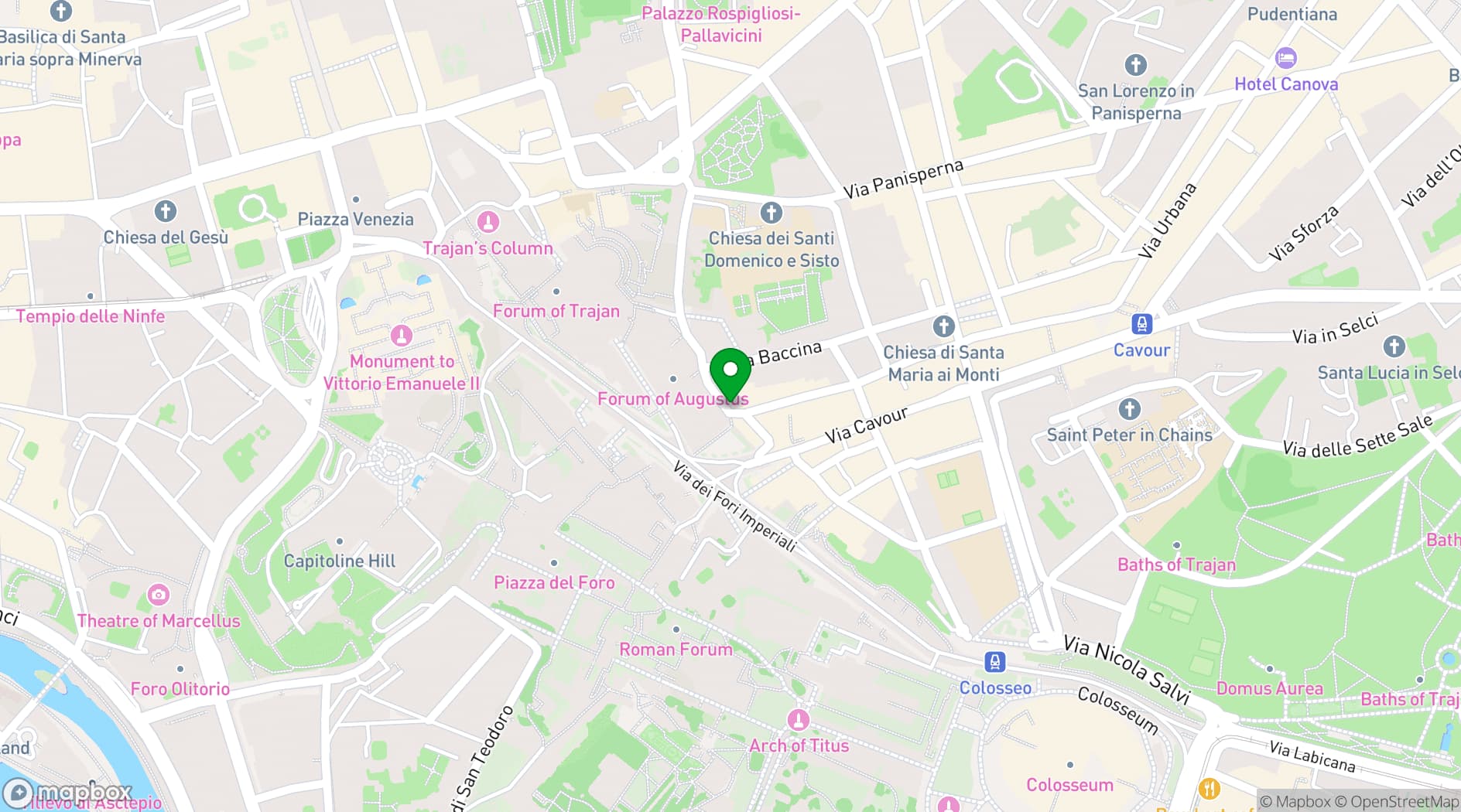 Map showing Roof Garden Restaurant
