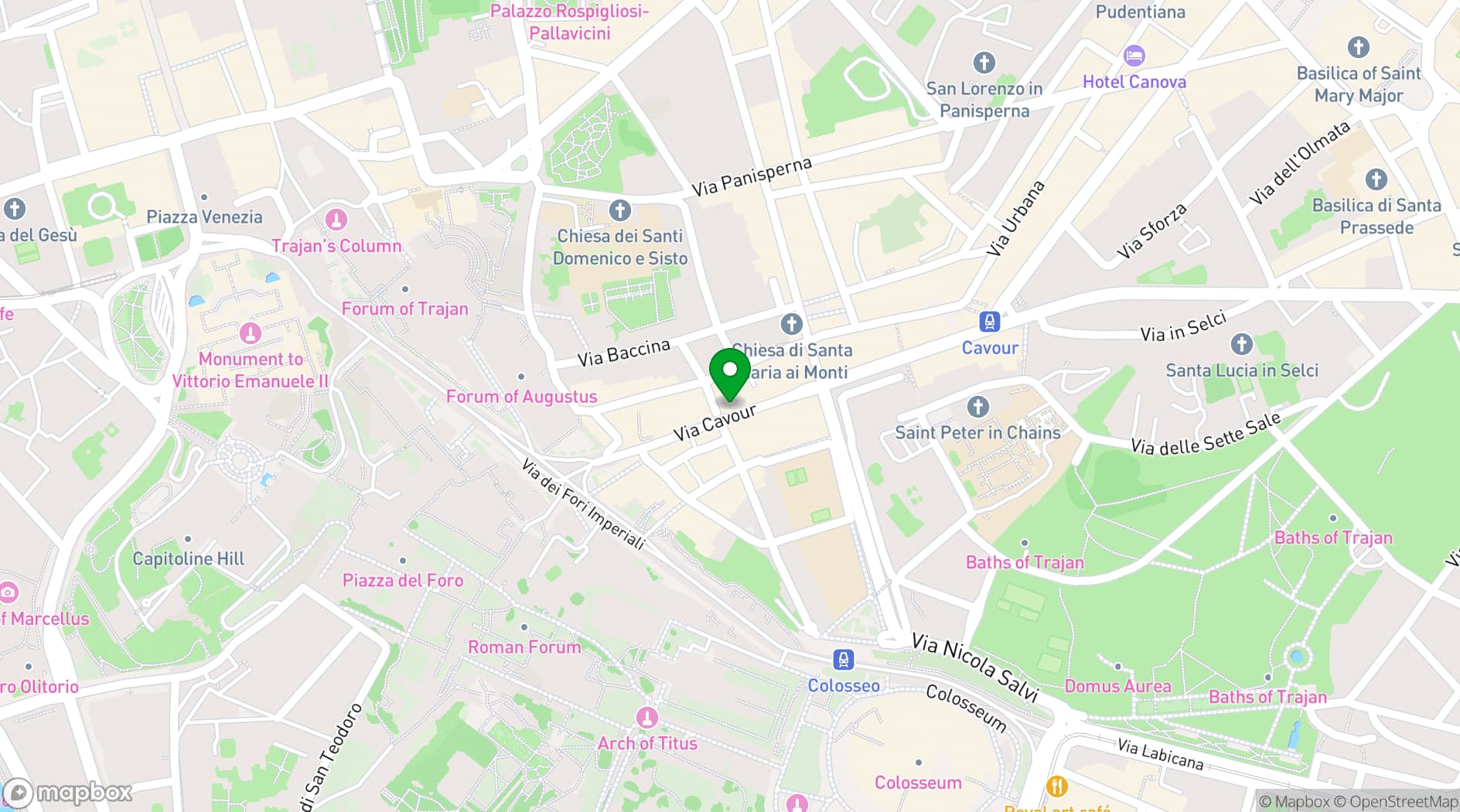 Map showing Ristorante Da Valentino