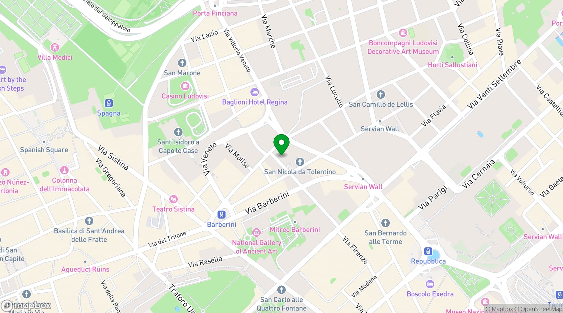 Map showing The Rome EDITION